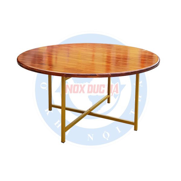 Bàn tròn inox chân sắt 1m2 - Nhà sản xuất bàn ghế inox, sắt sơn tĩnh điện
