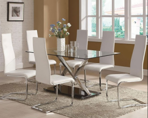 How much is the price of the stainless steel table and chair set?