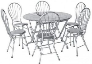 Bàn ghế ăn inox 430 có giá thành tương đối thấp, phù hợp với rất nhiều đối tượng khách hàng 