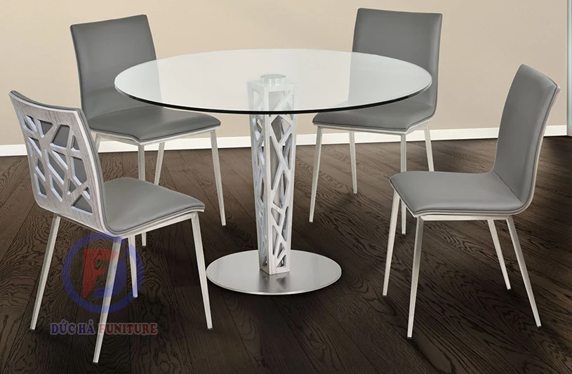 bàn ghế inox - thiết kế đa dạng
